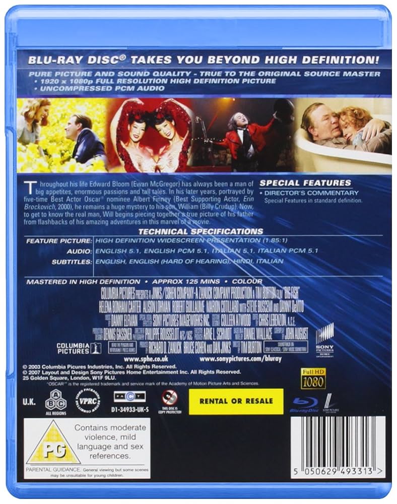 Big Fish [Blu-ray] [2007] [Region: Amazon.co.uk: Ewan